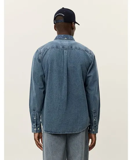 Les Deux Overhemd Denim Konrad
