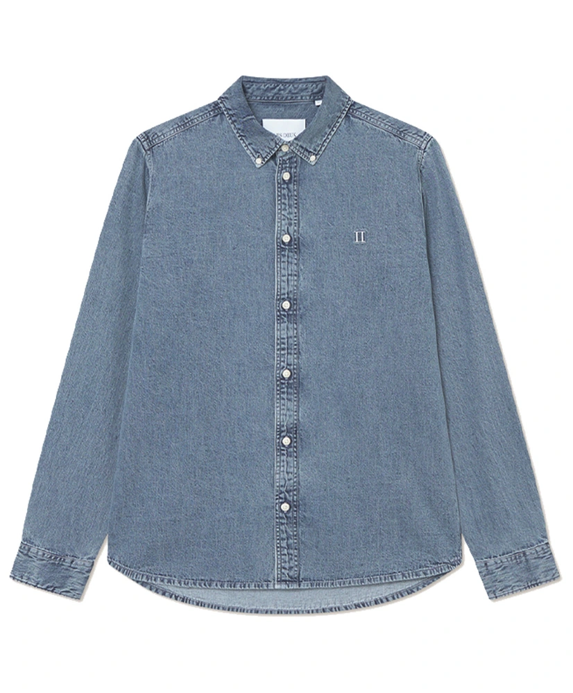 Les Deux Overhemd Denim Konrad