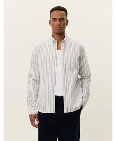 Les Deux Overhemd Konrad Striped