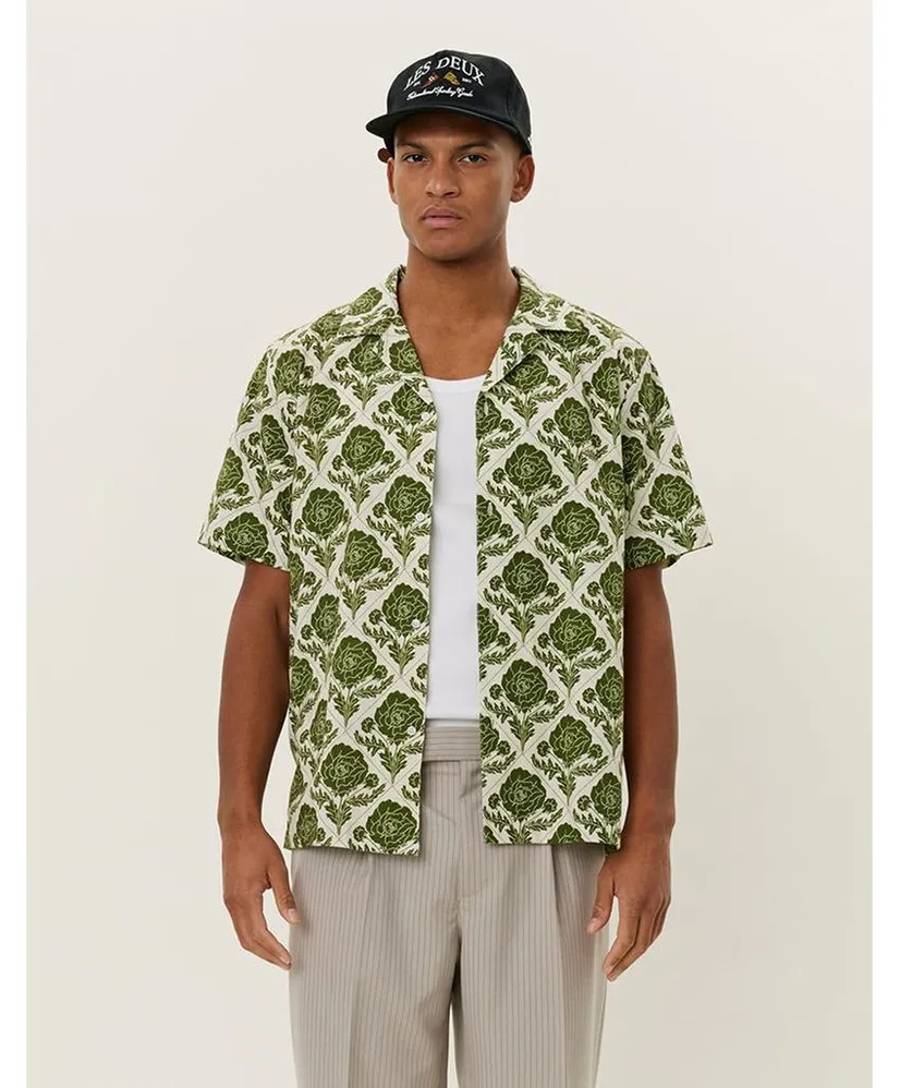 Les Deux Overhemd Lesley Flower Tile Loose Fit