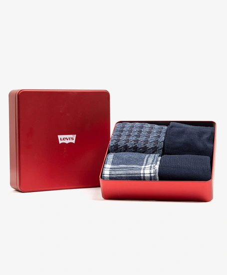 Levi’s Sokken Giftbox Denim Blauw