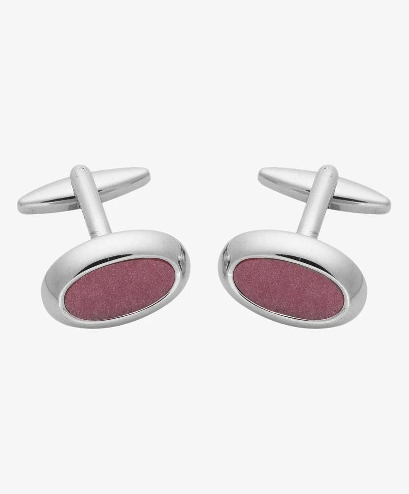 Lindenmann Manchetknopen rh Cateye rosa