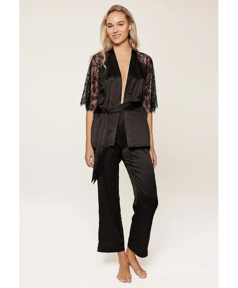 LingaDore Kimono Set Black Boudoir