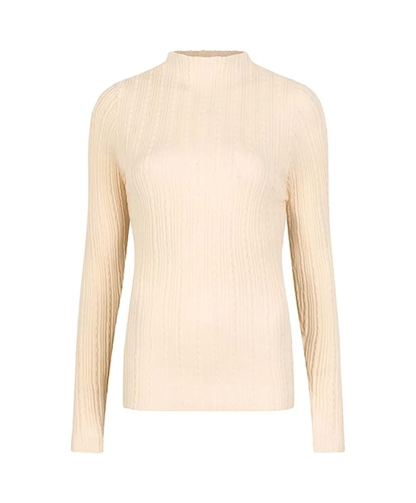 Lofty Manner Top Turtleneck Rose