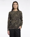 Long sleeve top with gathering at shoulder