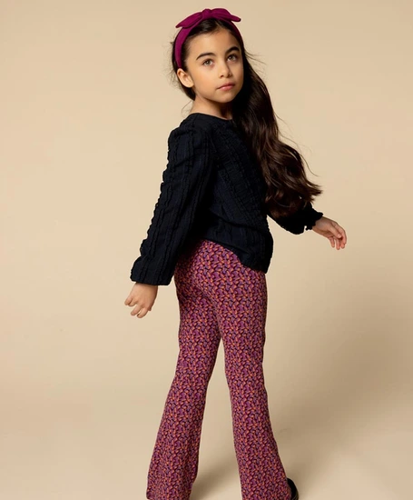 LOOXS Littel Flared Broek Allover Print