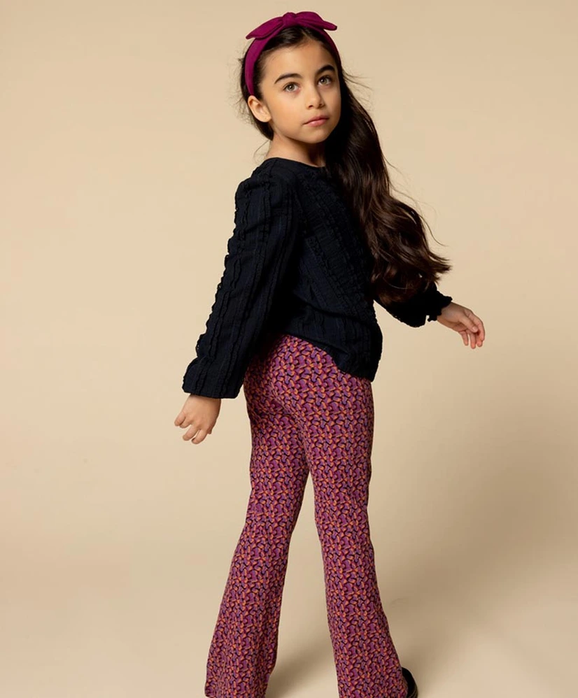 LOOXS Littel Flared Broek Allover Print