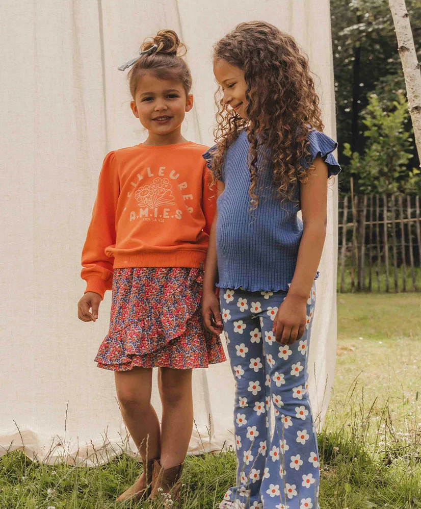 LOOXS Little Flared Broek Bloemenprint
