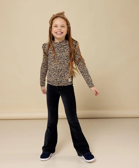 LOOXS Little Flared Broek Effen