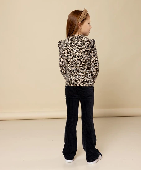 LOOXS Little Flared Broek Effen
