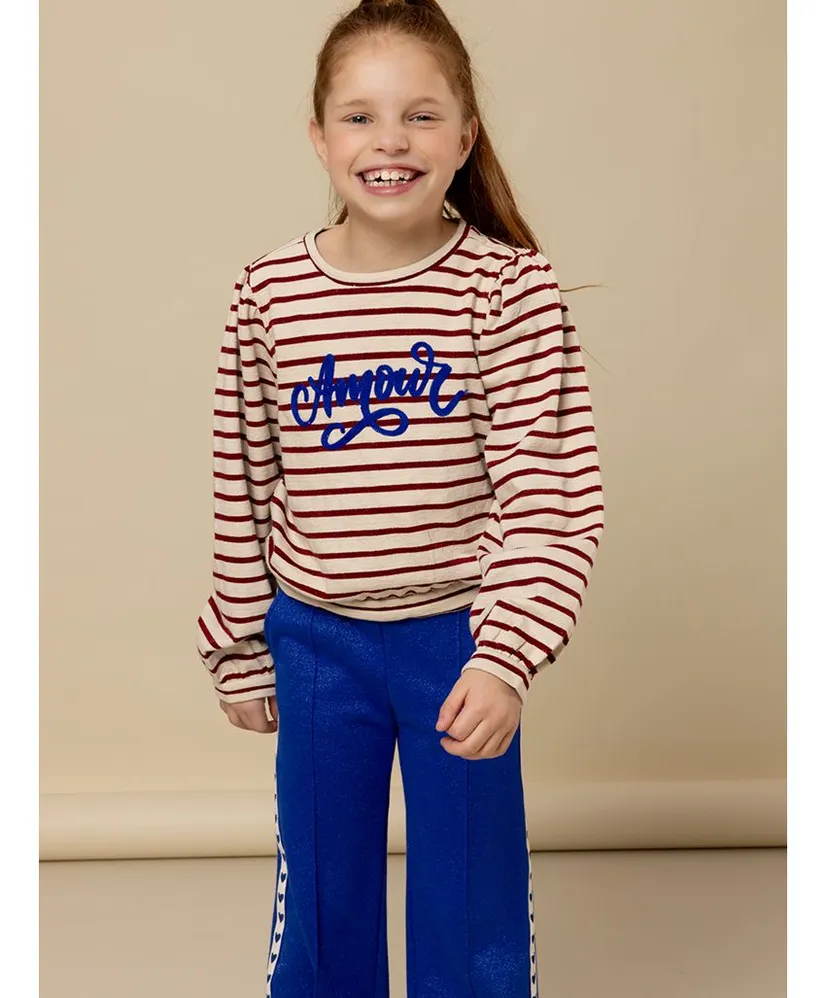 LOOXS Little Sweater Amour Gestreept