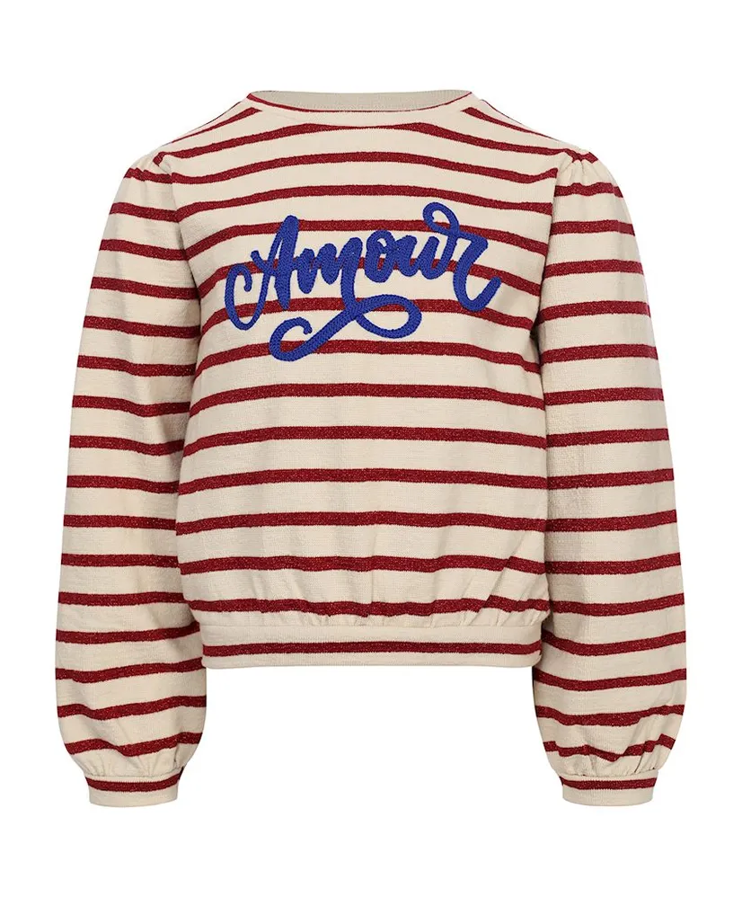 LOOXS Little Sweater Amour Gestreept
