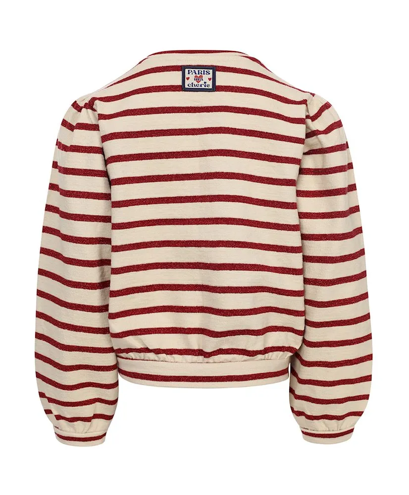 LOOXS Little Sweater Amour Gestreept