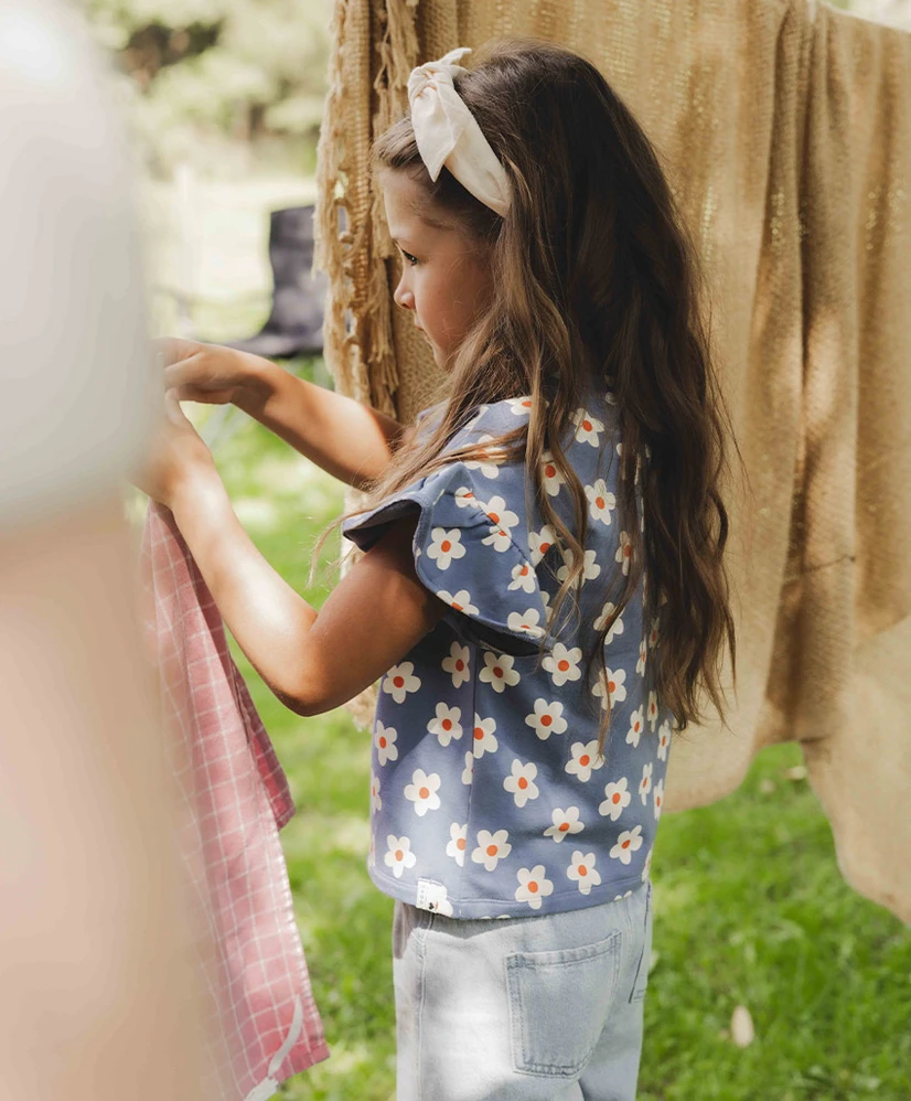 LOOXS Little T-shirt Bloemenprint Ruffle