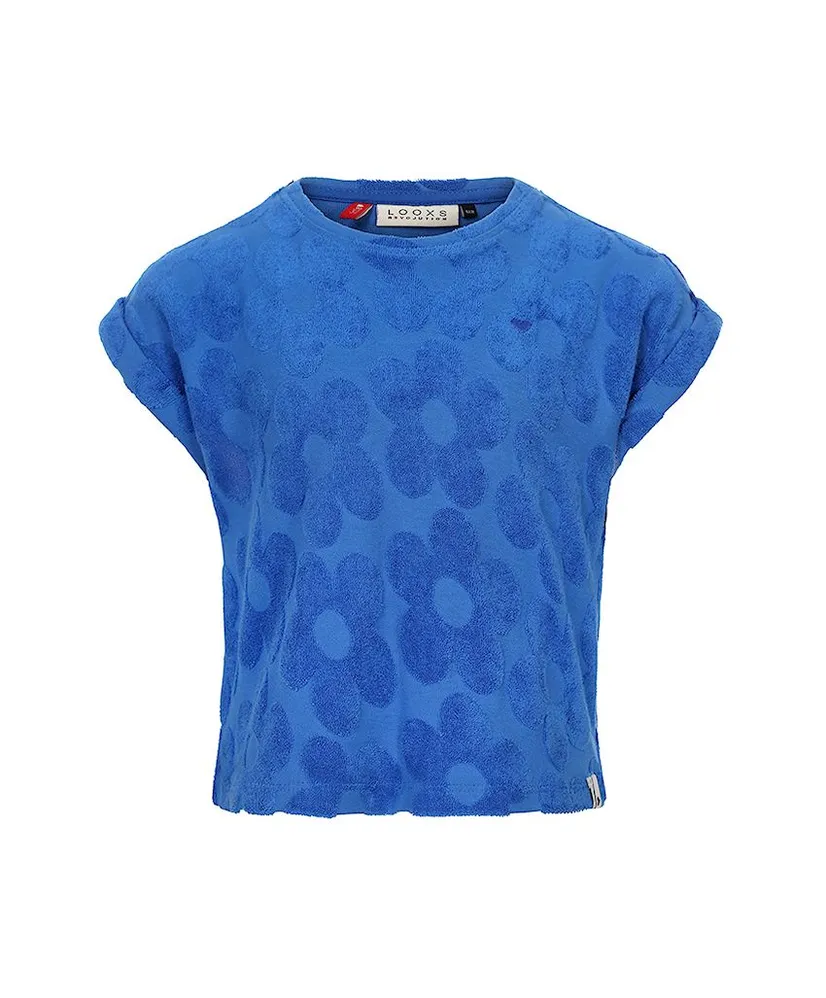 LOOXS Little T-shirt Flower Jaquard Terry