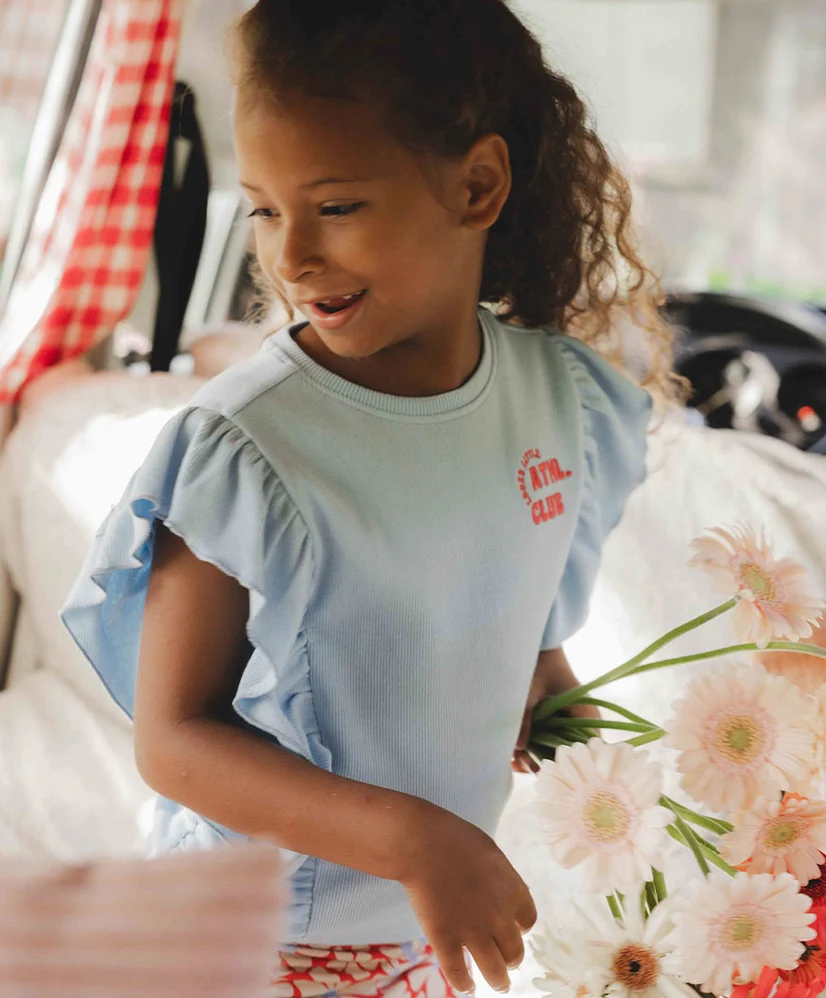 LOOXS Little T-shirt Rib Ruffles