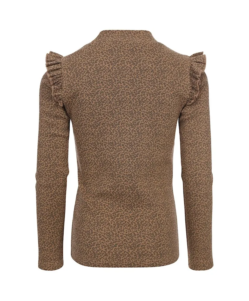 LOOXS Little T-shirt Ruches Leopard