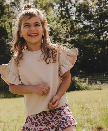LOOXS Little T-shirt Ruffle Heart