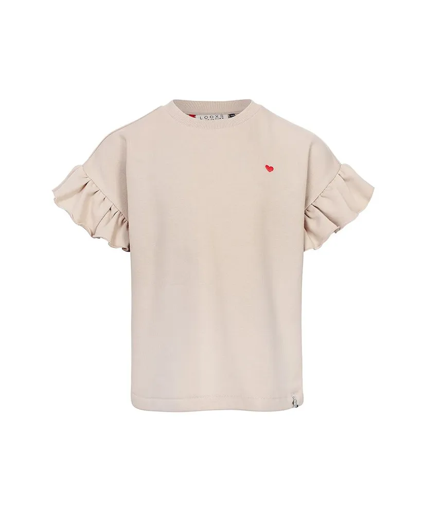 LOOXS Little T-shirt Ruffle Heart
