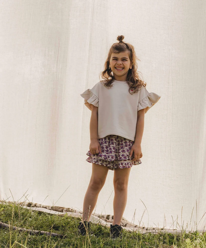 LOOXS Little T-shirt Ruffle Heart