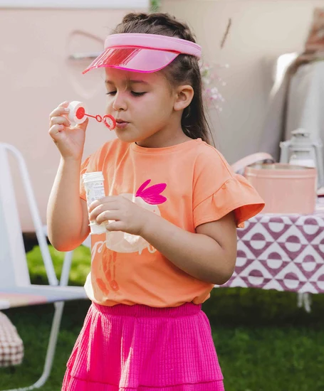 LOOXS Little T-shirt Ruffled La Pêche
