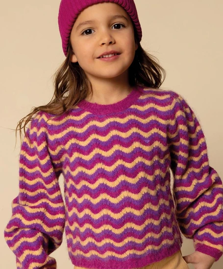 LOOXS Little Trui Zigzag Stripe