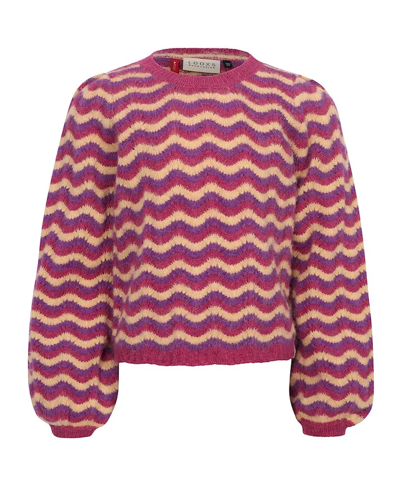 LOOXS Little Trui Zigzag Stripe