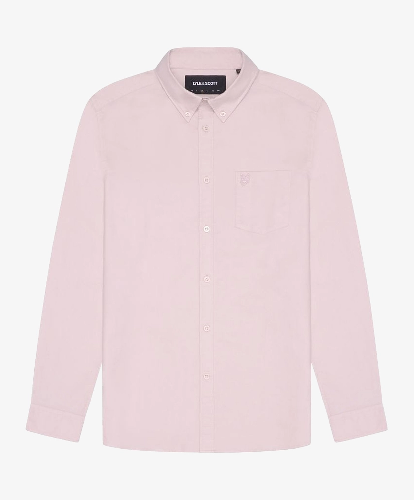 Lyle & Scott Overhemd Tonal Eagle Oxford