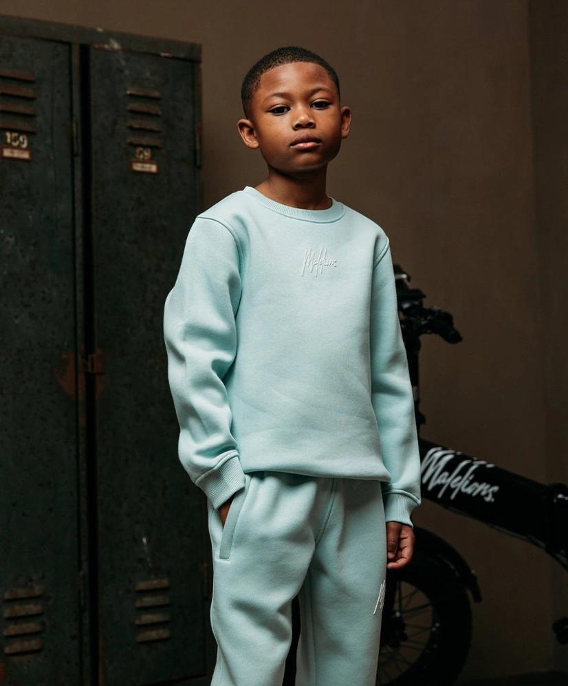 Malelions Junior Sweater Striped Signature