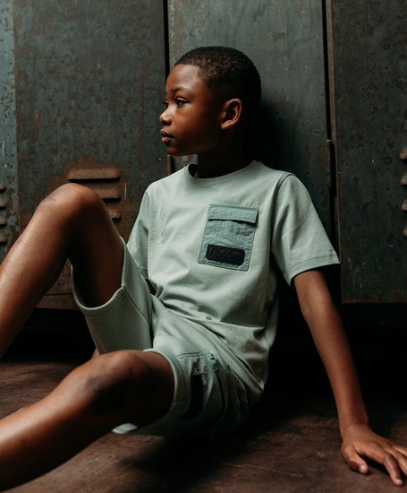 Malelions Junior T-shirt Nylon Pocket