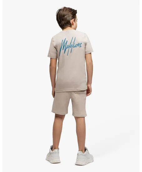 Malelions Junior T-shirt Striped Signature