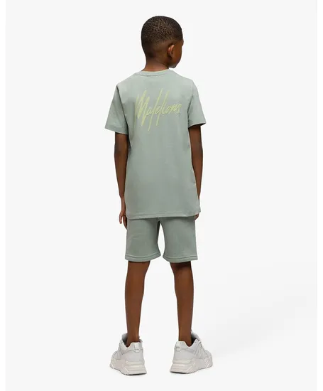Malelions Junior T-shirt Striped Signature