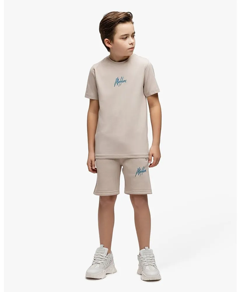 Malelions Junior T-shirt Striped Signature