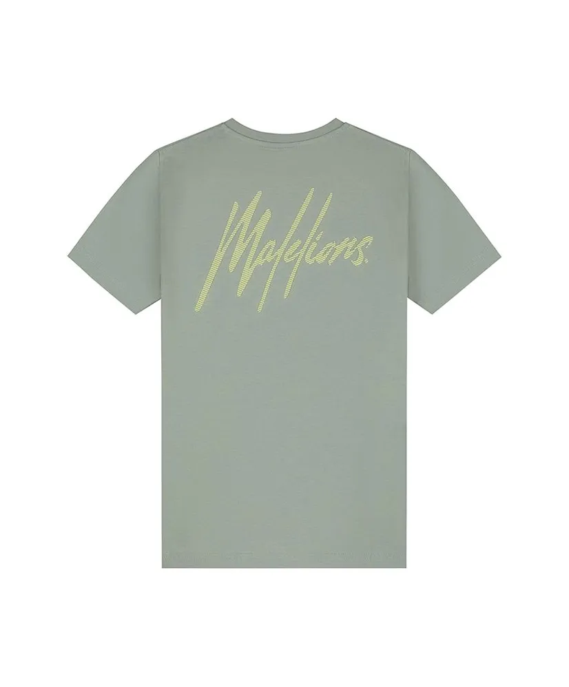 Malelions Junior T-shirt Striped Signature