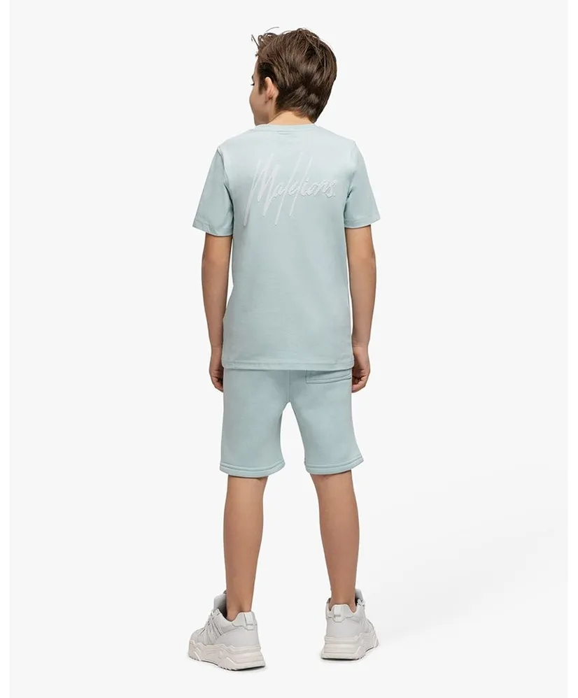 Malelions Junior T-shirt Striped Signature