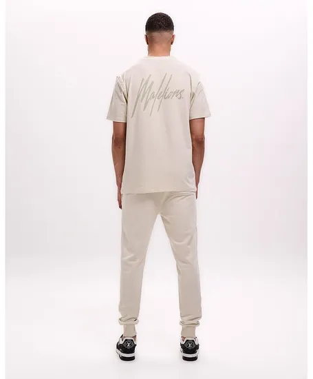 Malelions T-shirt Striped Signature
