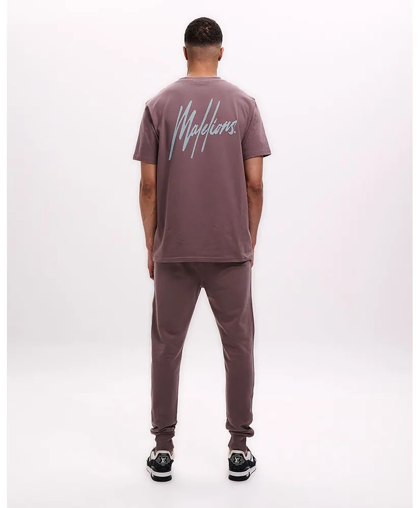 Malelions T-shirt Striped Signature