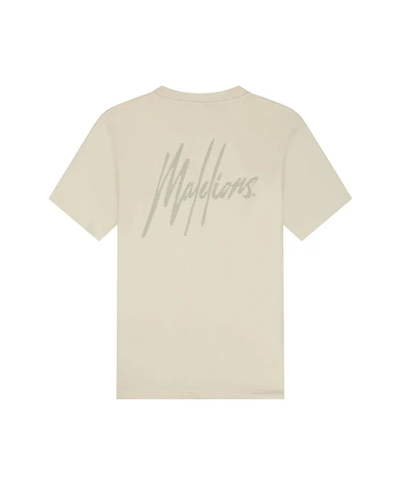 Malelions T-shirt Striped Signature