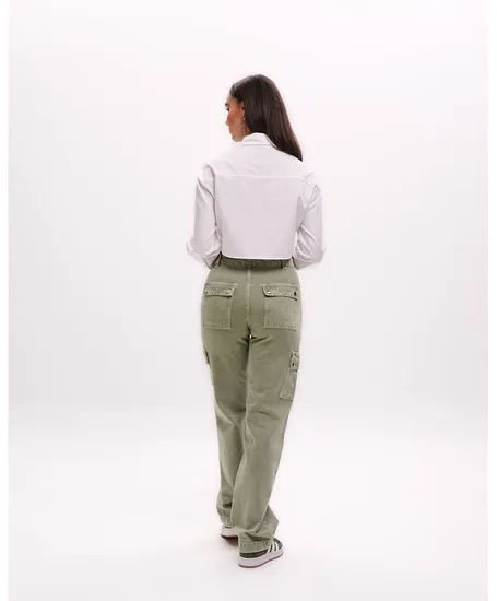 Malelions Women Cargo Jeans Straight Leg