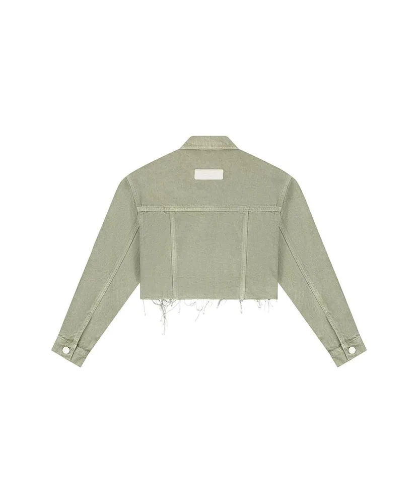 Malelions Women Cargo Spijkerjack Cropped