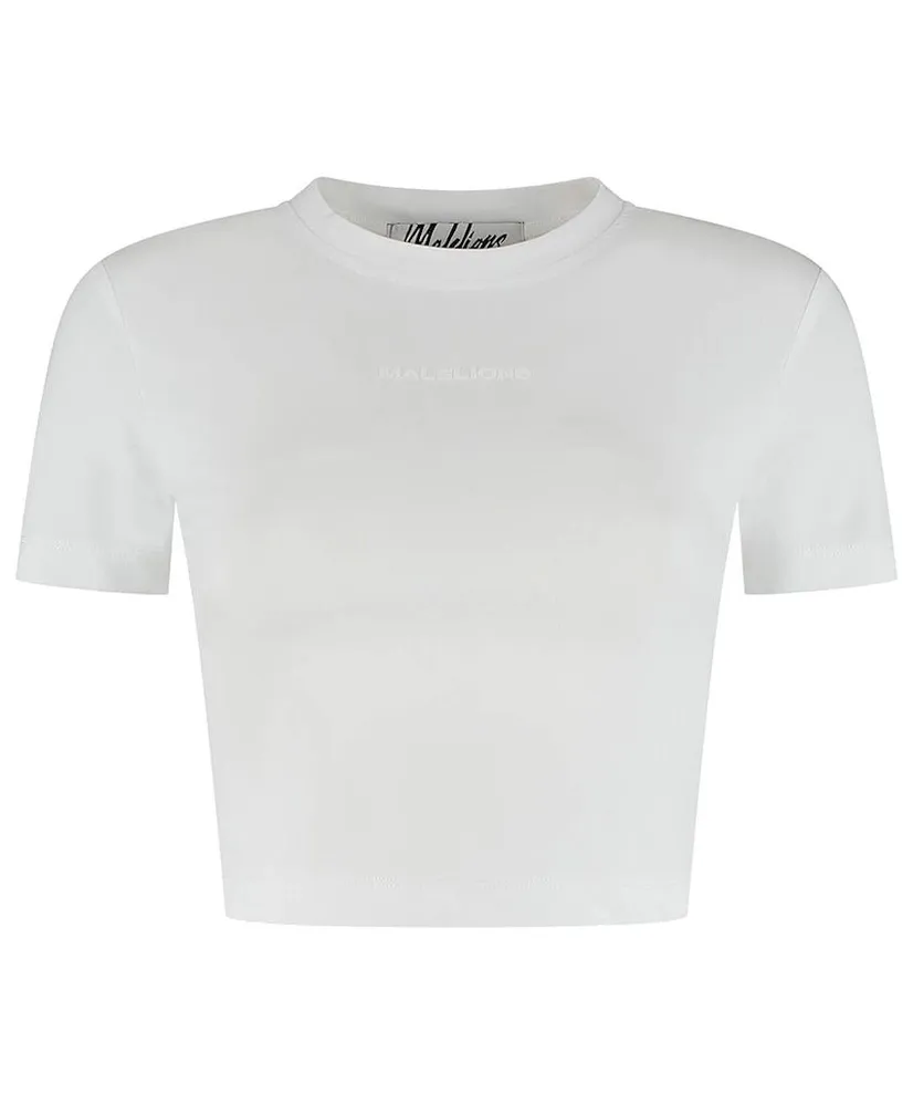Malelions Women Cropped T-shirt Effen