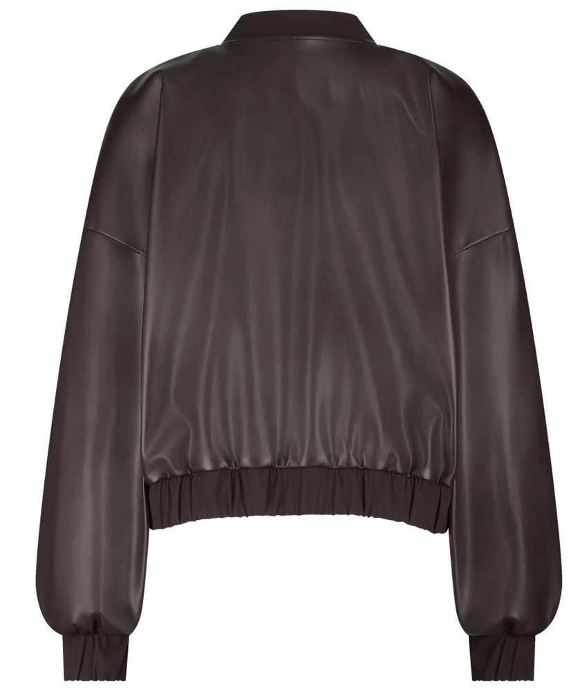 Mayte faux leather bomber