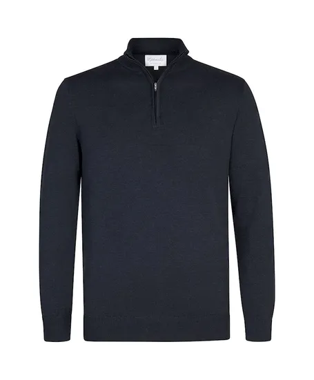 Michaelis Half Zip Trui Effen