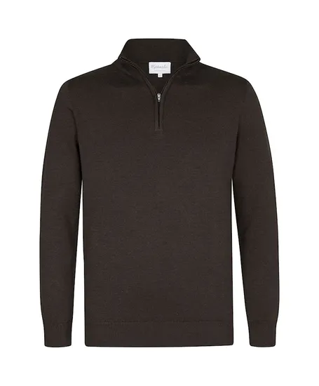 Michaelis Half Zip Trui Effen