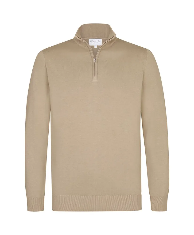 Michaelis Half Zip Trui Effen