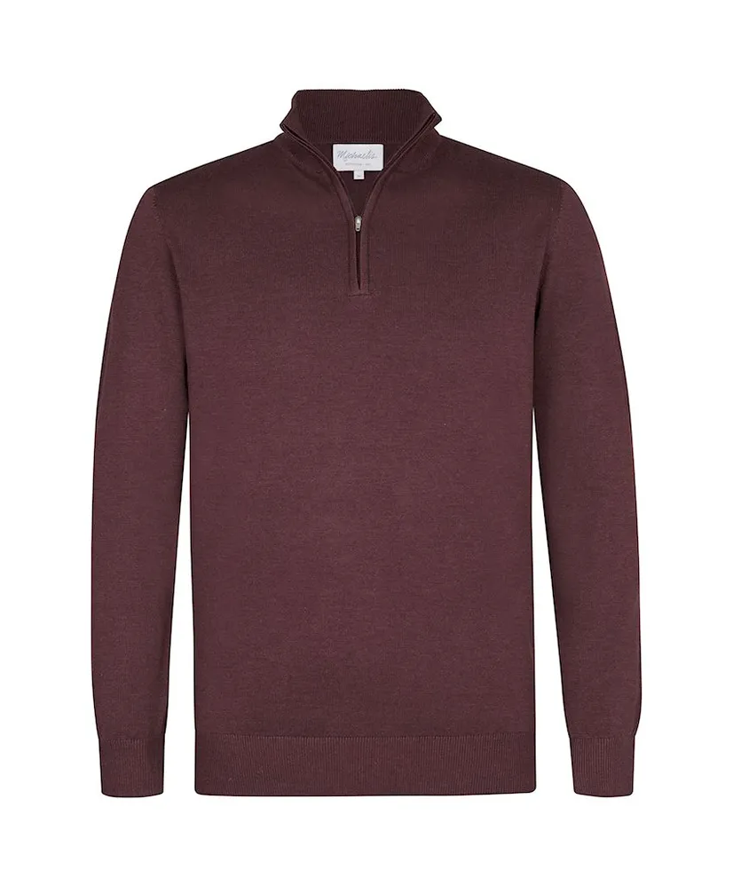 Michaelis Half Zip Trui Effen