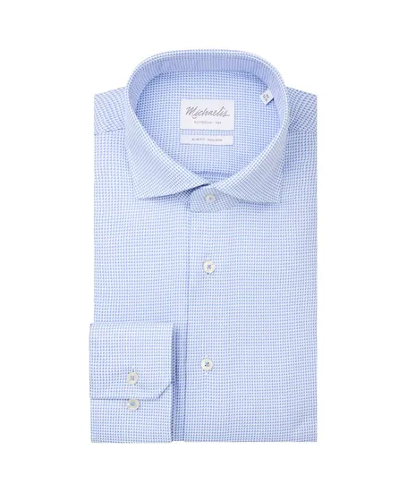 Michaelis Overhemd Allover Print Slim Fit