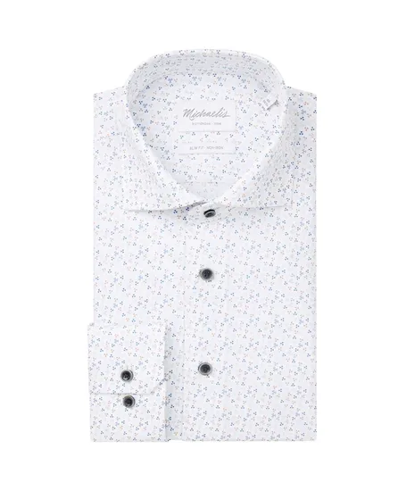 Michaelis Overhemd Allover Print Slim Fit
