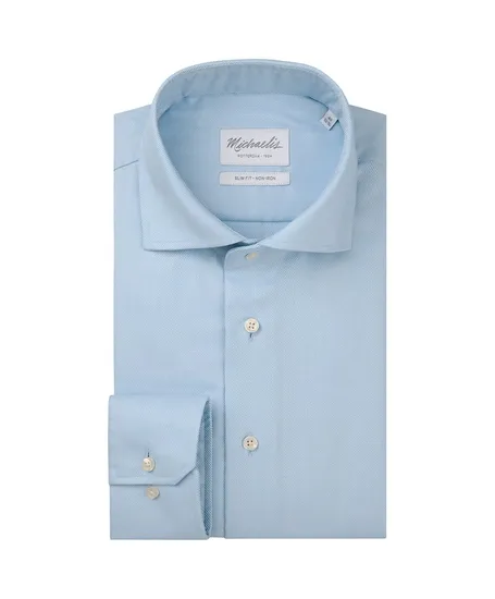 Michaelis Overhemd Effen Slim Fit