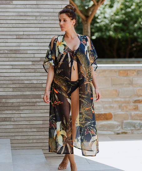 Mila Beach Kaftan Bloemenprint